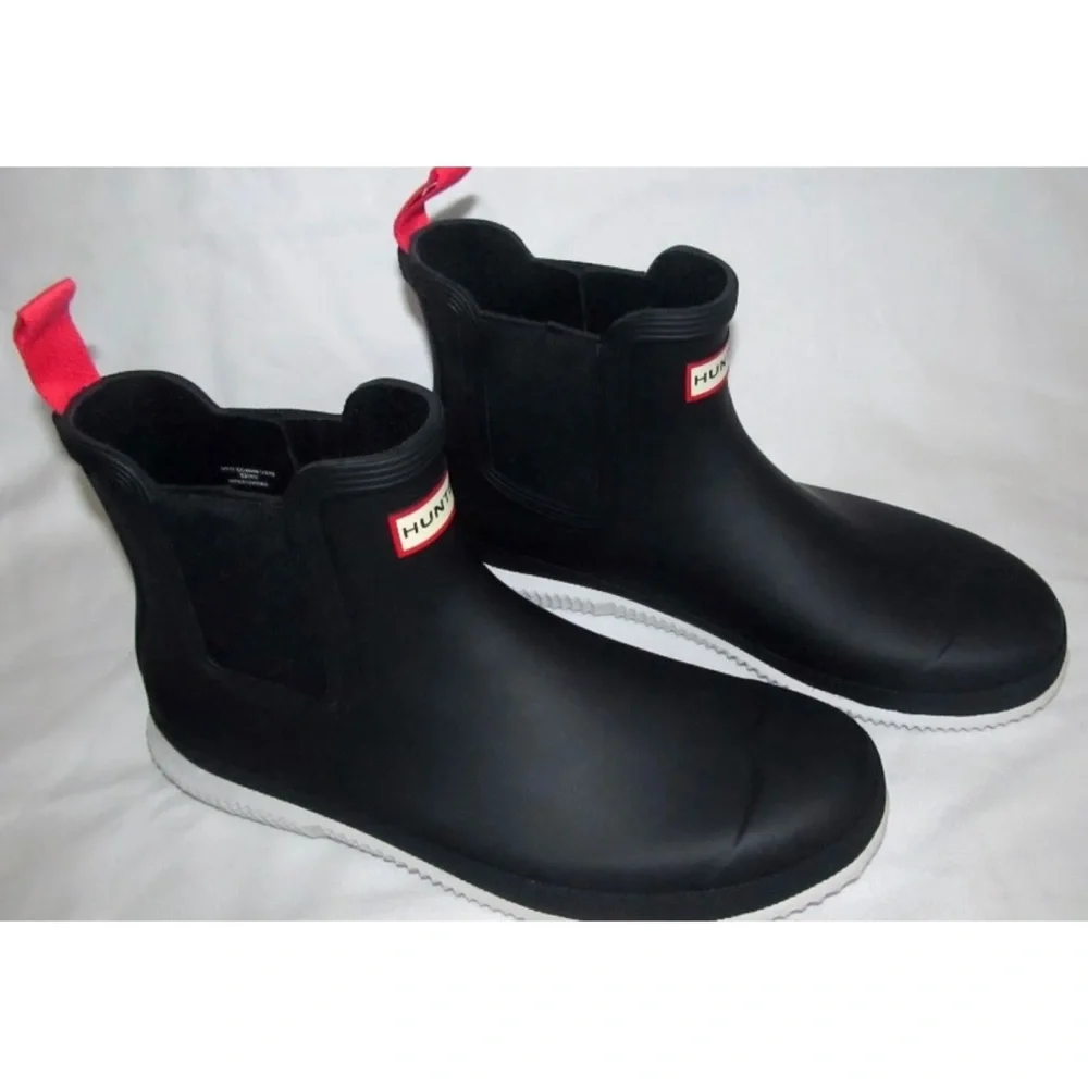New Hunter Original Navy Rubber Chelsea Waterproof Rain Snow Boots Mens Size 12